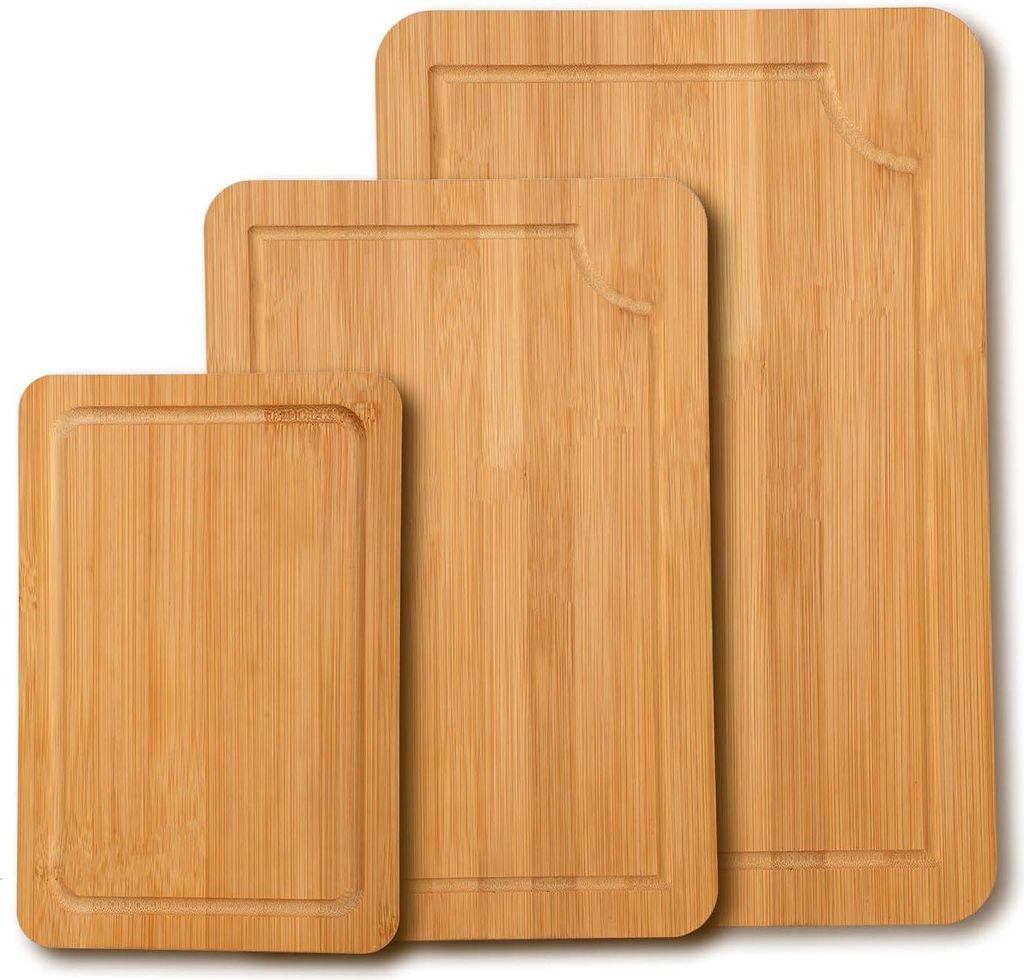 Bambusschneidebrettset - nachhaltig und hygienisch - Set von 3