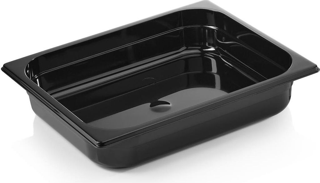 GN Behälter 1/2 GN 96 Black, 65 mm, schwarz, Polycarbonat