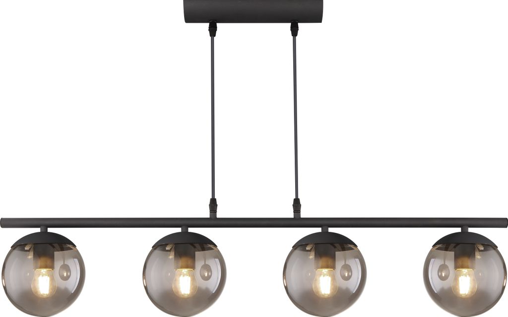 Globo Lighting Hängeleuchte Metall schwarz matt, 1x E27 Produktbild 2