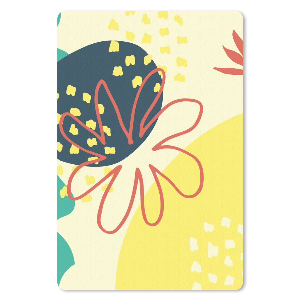 MuchoWow Mauspad Mousepad Sommer - Blume - Pastell 18x27 cm - Mousepads - Maus Mat - Pad - Mausunterlage