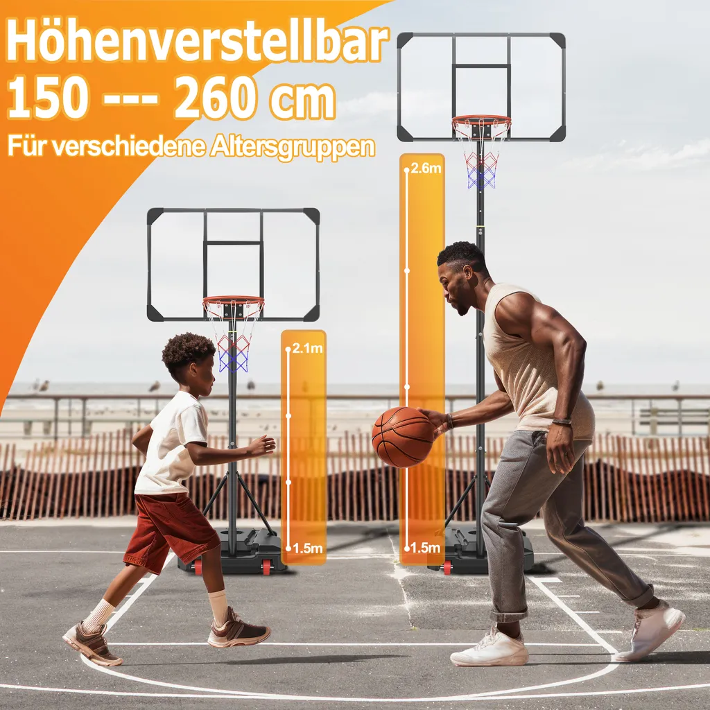 Panier de Basket Réglable : La Solution Mobile pour Jouer Partout Facilement - 6
