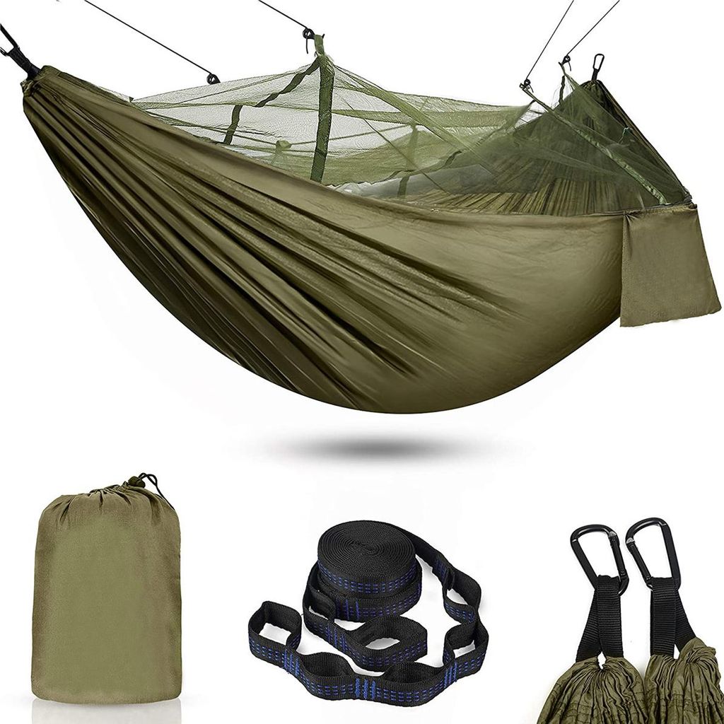 Hängematte Outdoor Hängematte mit Moskitonetz - 260 x 130 Produktbild 