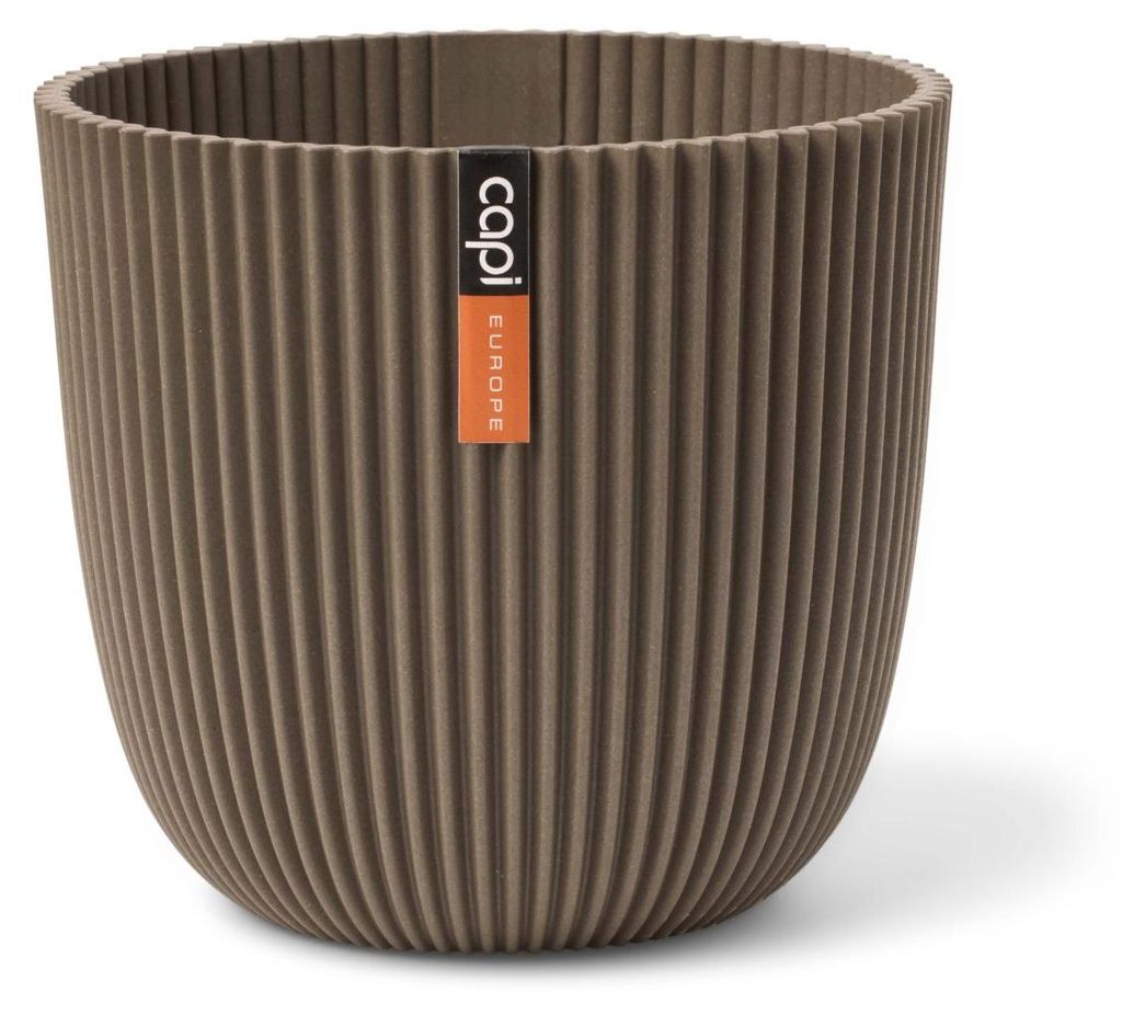 Capi Europe - Topf kugel Groove 'made with' - Warm taupe - 25x23