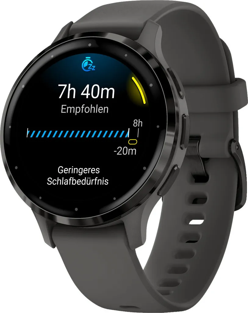 Montre connectée Garmin Venu 3S Gris Galet avec suivi forme et bien-être