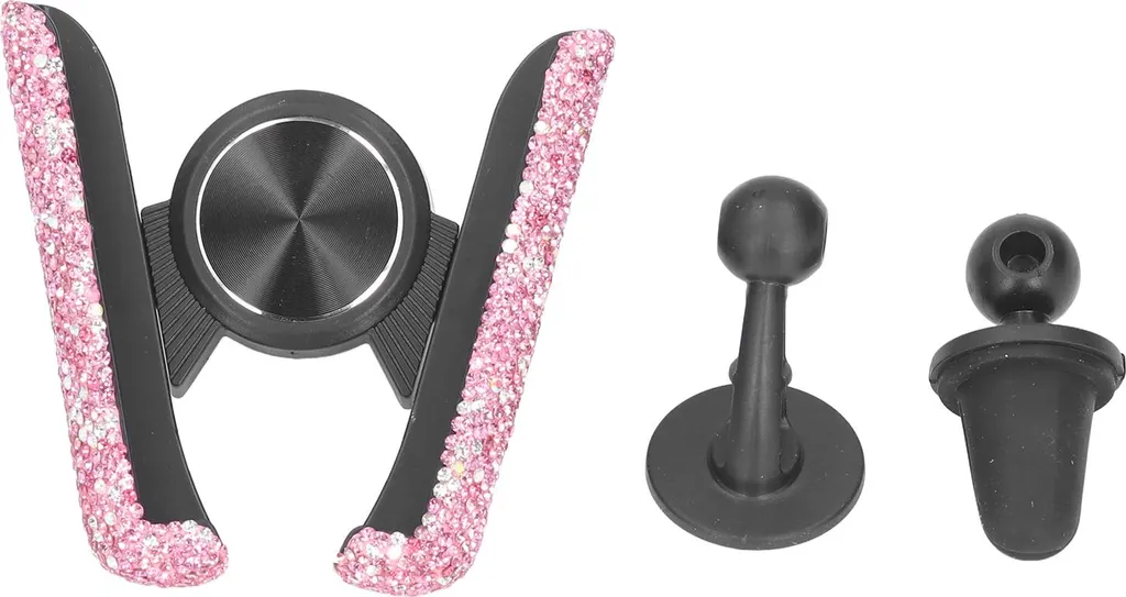 Portacellulare per auto, portacellulare per veicoli, regolabile, universale, per donne e ragazze, rosa