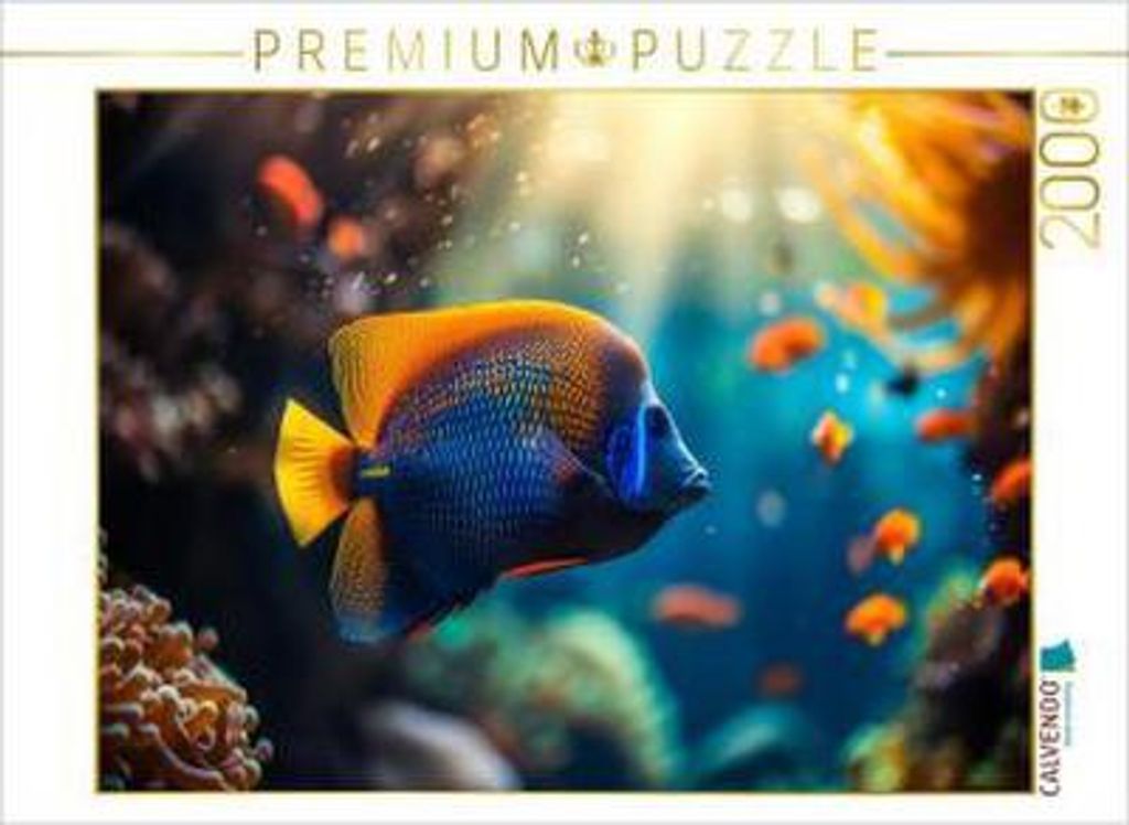 CALVENDO Puzzle m Meer gibt es Keine Montageprobleme - Alles schwimmt einfach Davon | 2000 Teile Lege-Größe 90 x 67 cm Foto-Puzzle für glücklic...
