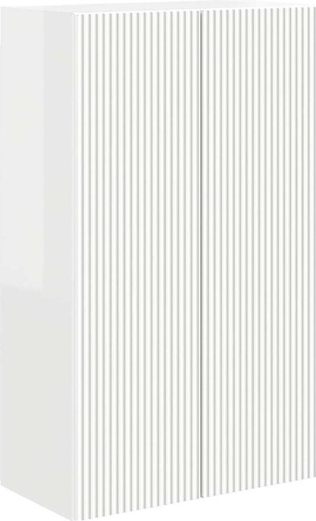 vidaXL TV-Wandschrank Hochglanz Weiß 59,5 x 31 x 100 cm Holzwerkstoff