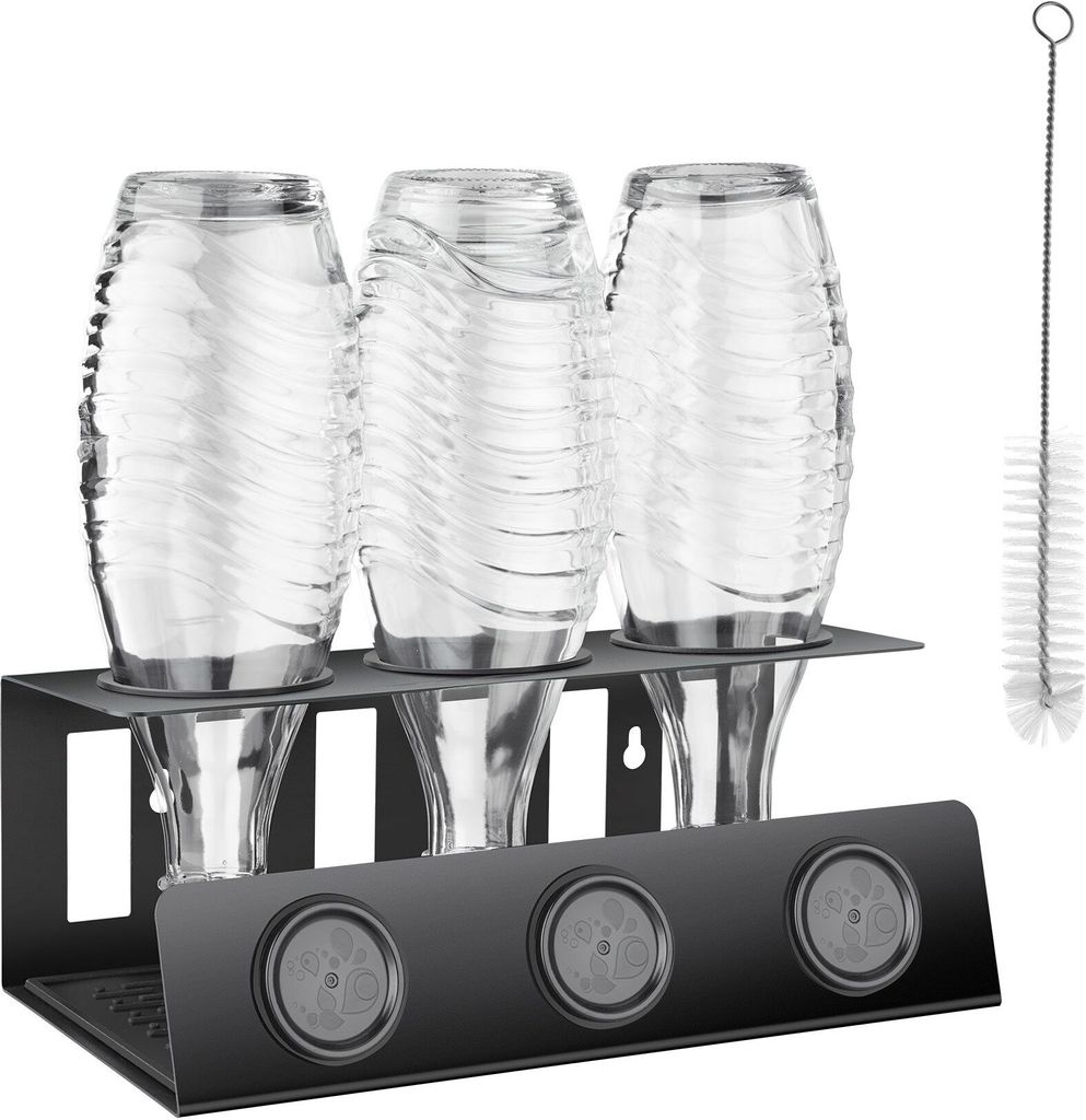 tectake Soda-Flaschenhalter Triso für 3 Flaschen 30 x 15,5 x 11,5 cm
