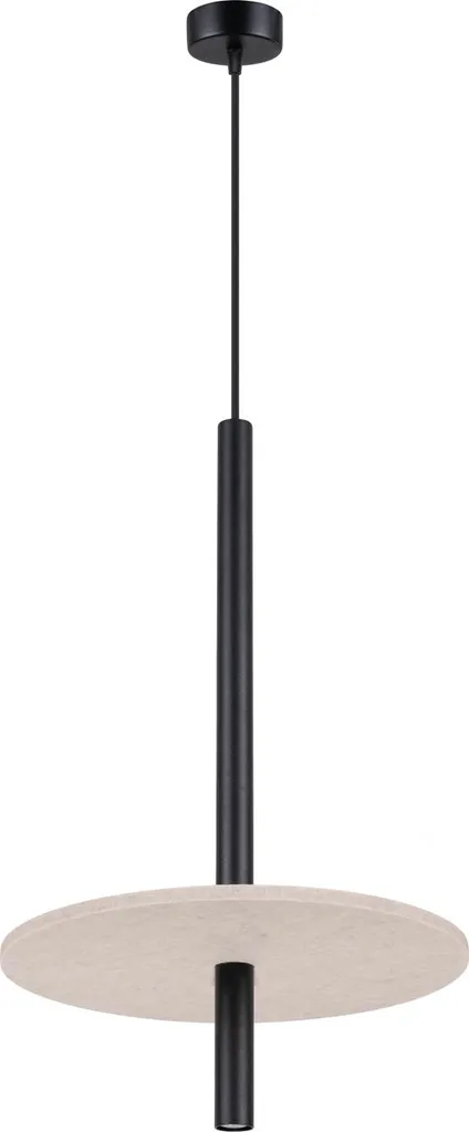 Sollux FELTRO 1 Lampada 126cm - Feltro Acustico e Acciaio Nero/Beige G9