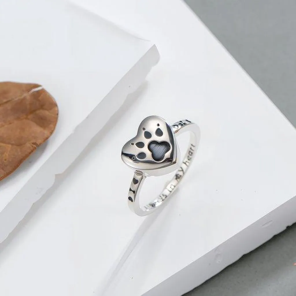 Bijou commémoratif : Bague de crémation en argent massif faite main - 6