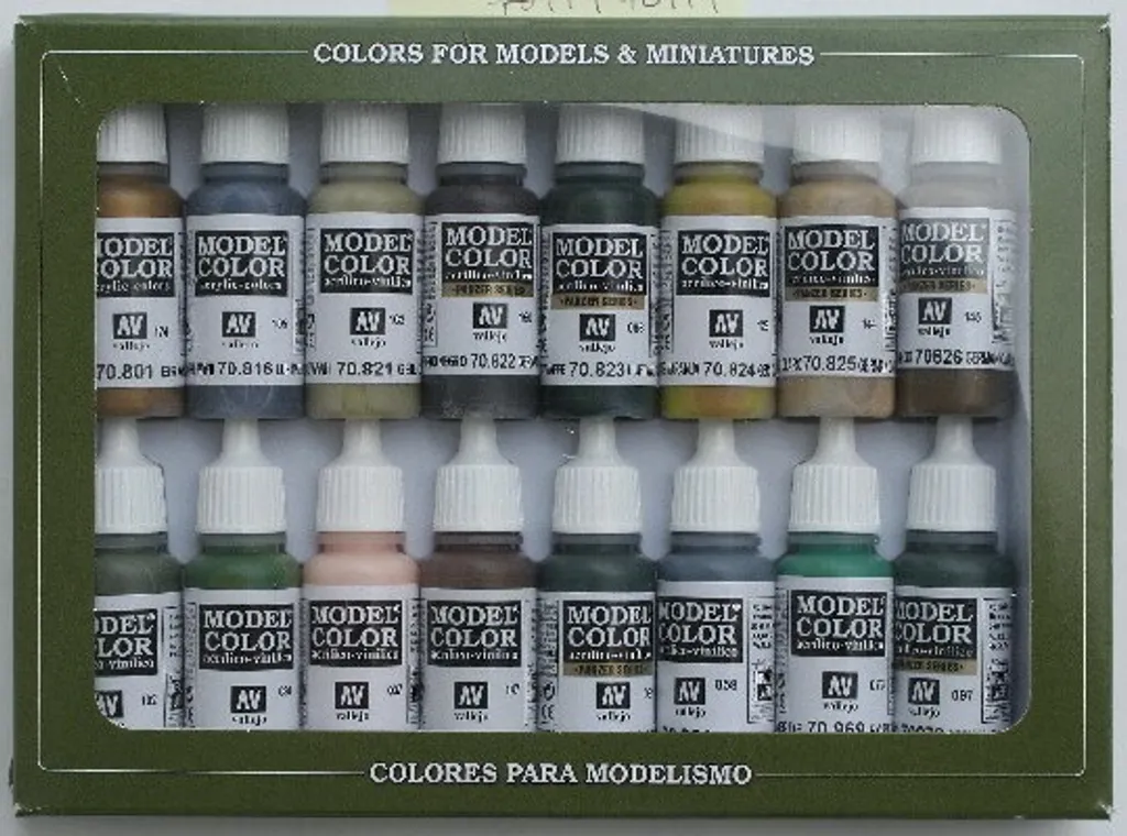 Kit Peinture pour Aérographe et Maquette Camouflage Allemand 70114