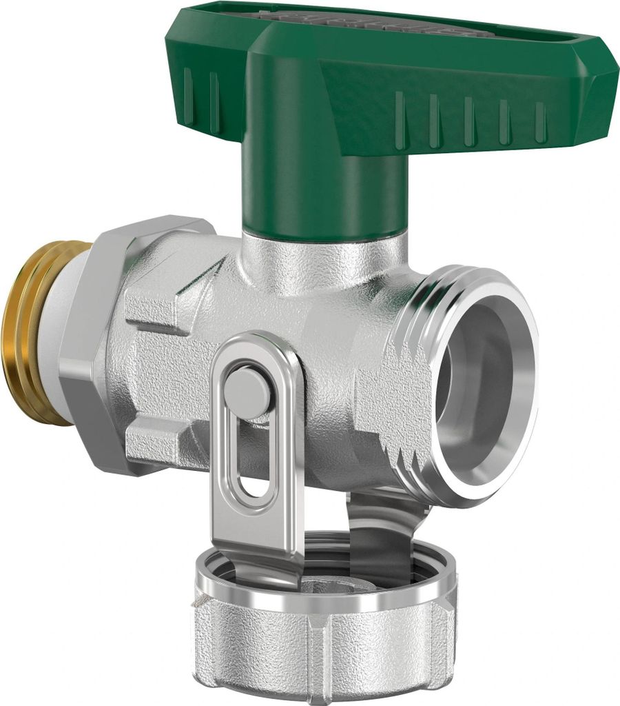 SIMPLEX FL, KFE-Kugelhahn, Durchgang, DVGW, G1/2a, PN16, MS Produktbild 