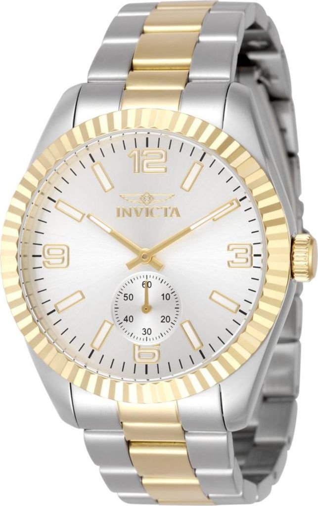 Invicta Specialty 49385 Herren uhr - Wasserdicht - Analog - Quarzuhrwerk - Edelstahl mit silbernen zifferblat - 43mm