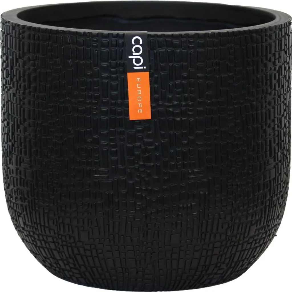 Capi Europe Pot Ball Skin pot de fleur anthracite design 24x21 cm