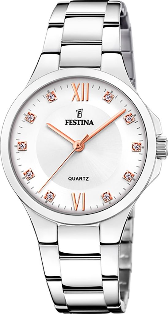 Festina Edelstahl Damen Uhr Armbanduhr silber Fashion D2UF20582/1