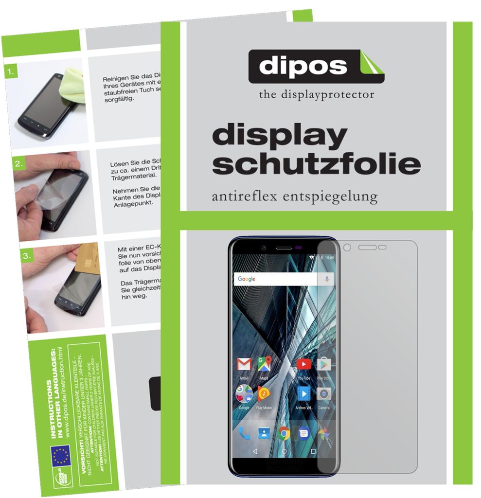 6x Schutzfolie für Archos Core 57S matt Displayschutzfolie Folie Display Schutz