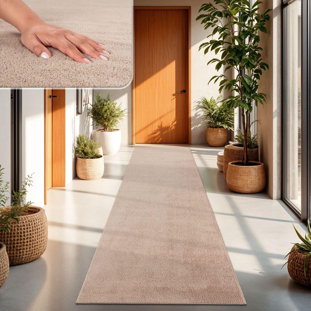 TT Home Wohnzimmer Teppich Kurzflor Anti-Rutsch Rückseite Produktbild 