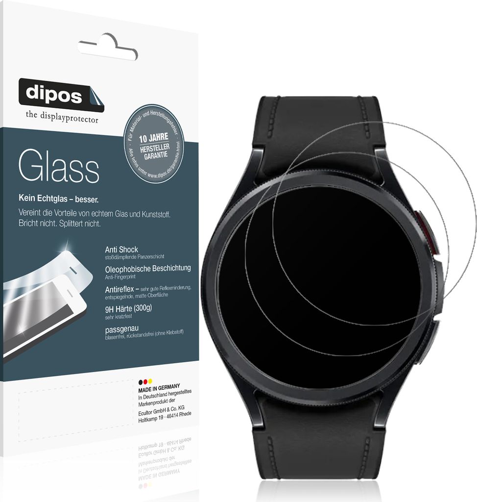 2x Schutzfolie für Samsung Galaxy Watch 6 Classic (43mm) Produktbild 