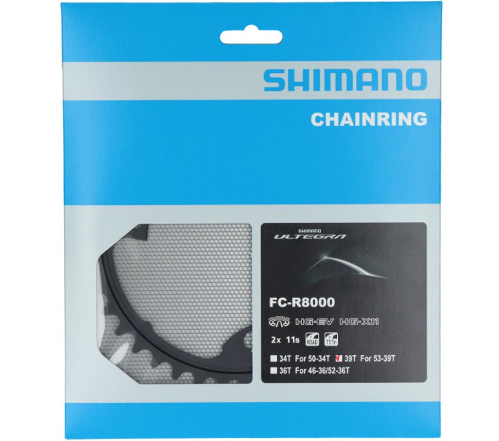 Shimano Y1W839000 Kettenblätt 110 BCD-Asymmetrisch 39T 1.0