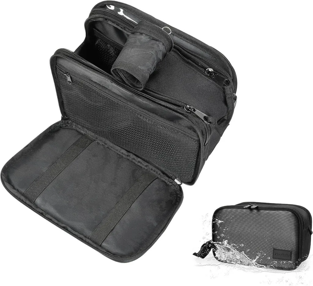 Fini le désordre avec cette trousse de toilette de voyage à suspendre