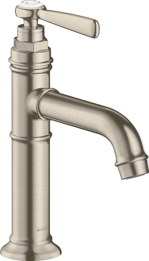 hansgrohe Einhebel-Waschtischmischer 100 AXOR MONTREUX DN 15 ohne Zugstange brushed nickel