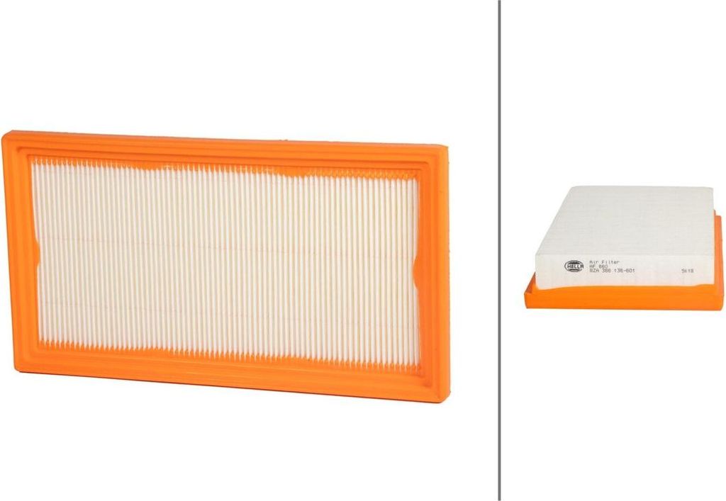 Luftfilter-Einsatz 266 x 145 mm HELLA IAM-Expertise passend für u.a. KIA RIO