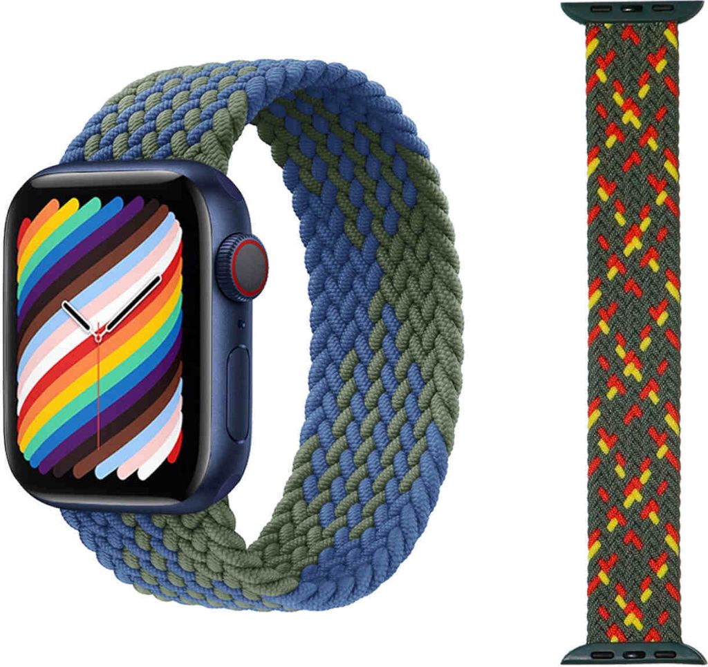 Für Apple Watch Series 10 46mm / 1 + 2 Ultra 49mm 9 / 8 / 7 45 / 6 SE 5 4 44 / 3 2 1 42mm Uhr Nylon Armband Ersatz