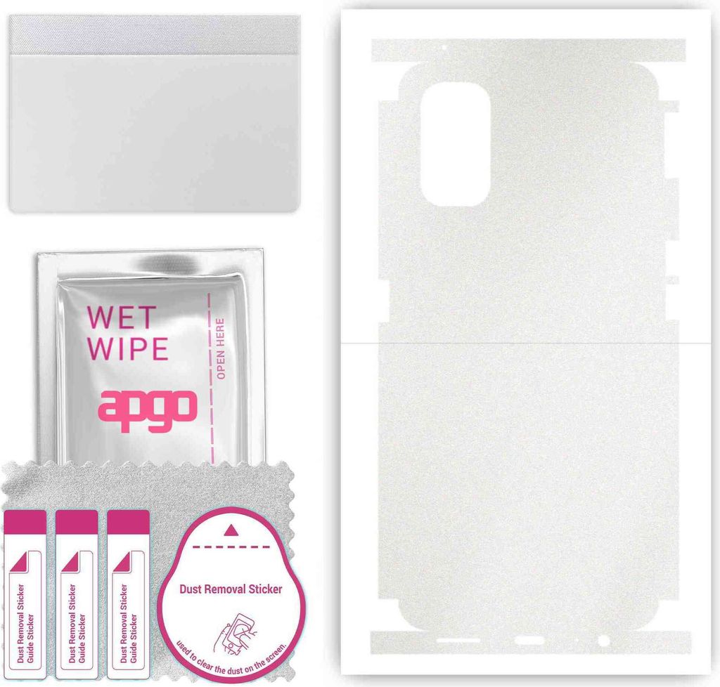 apgo Rückseite + Seiten Schutzfolie, Skin, kompatibel mit Realme 7 Pro, Hinten Displayschutzfolie aus Vinylfolie, kratzfest, einfache Montage - Ma...
