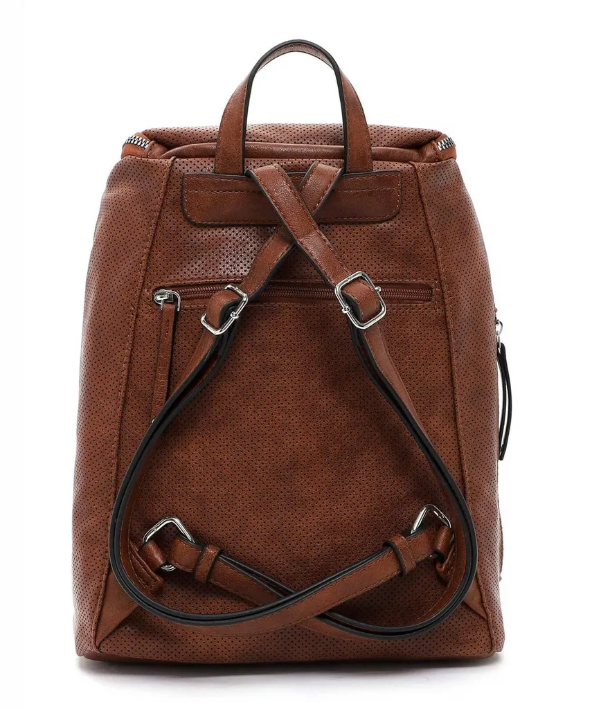 Sac à dos Vany SURI FREY Cognac avec compartiment PC et finitions chic - 3