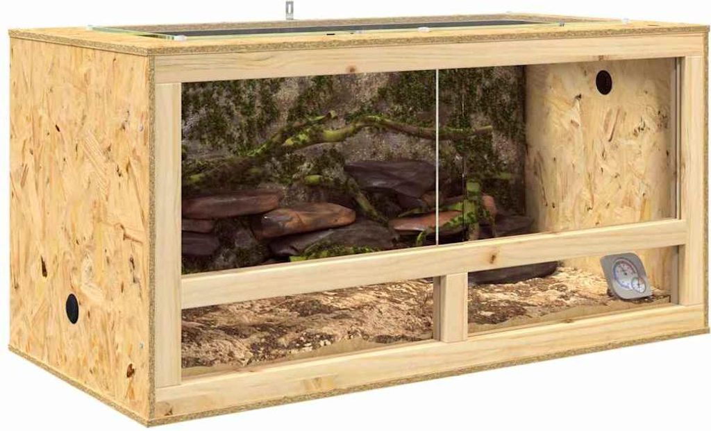 (Design 2026) Terrarium Braun 100 x 50 x 50cm OSB - HOMMIE 945378 - Terrarien