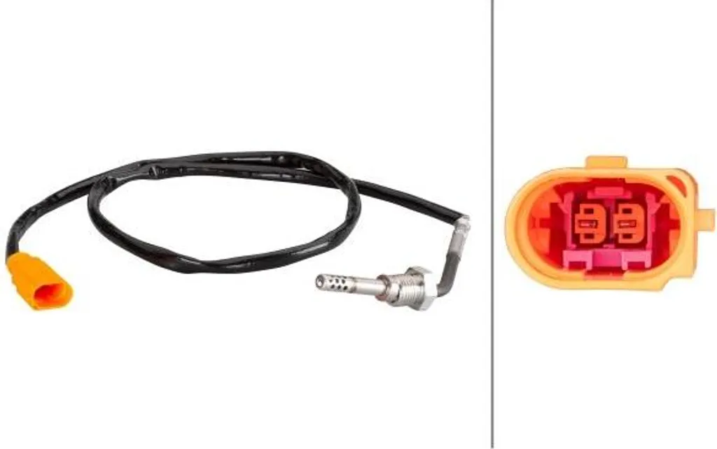 Sonde de Température HELLA 03P906088D Fiable pour Système d'Échappement