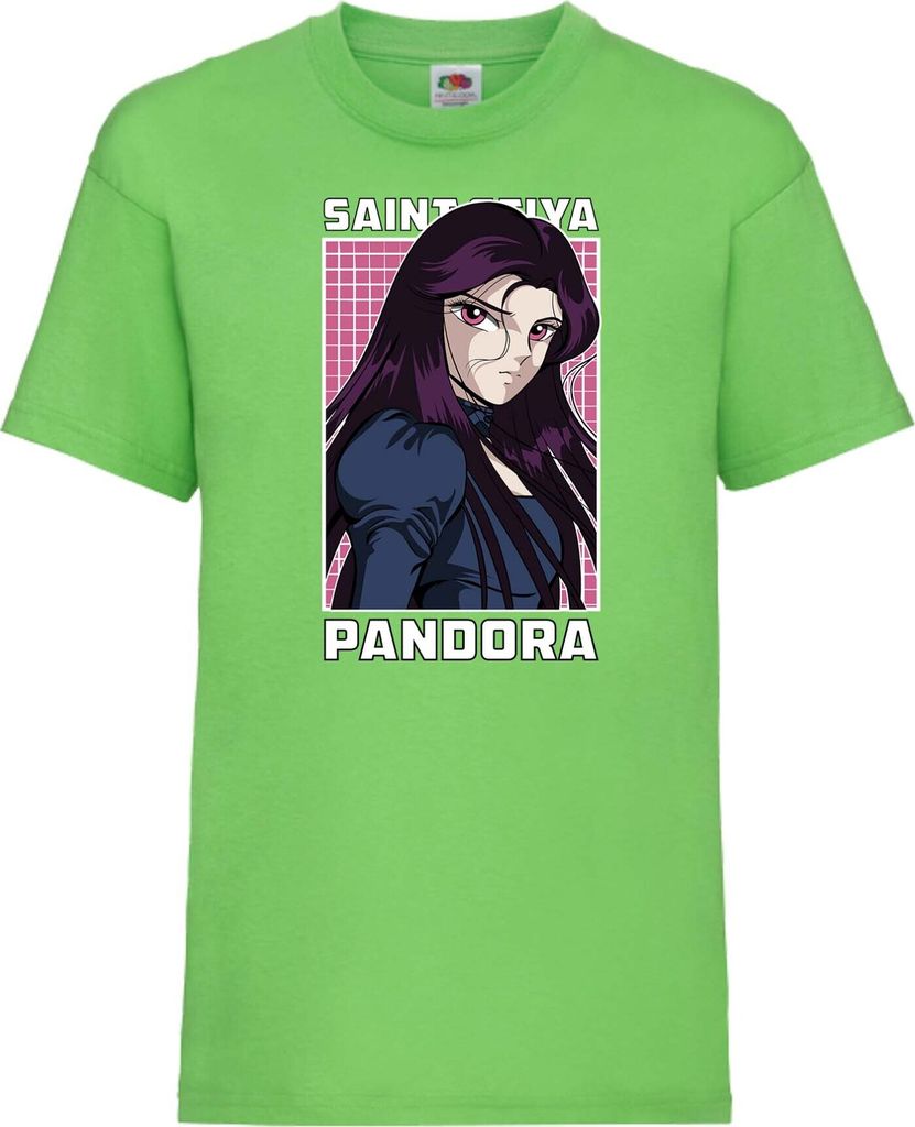 Kinder T-Shirt Saint Anime Seiya Pandora, 5-6 Jahr - 116 / Lime