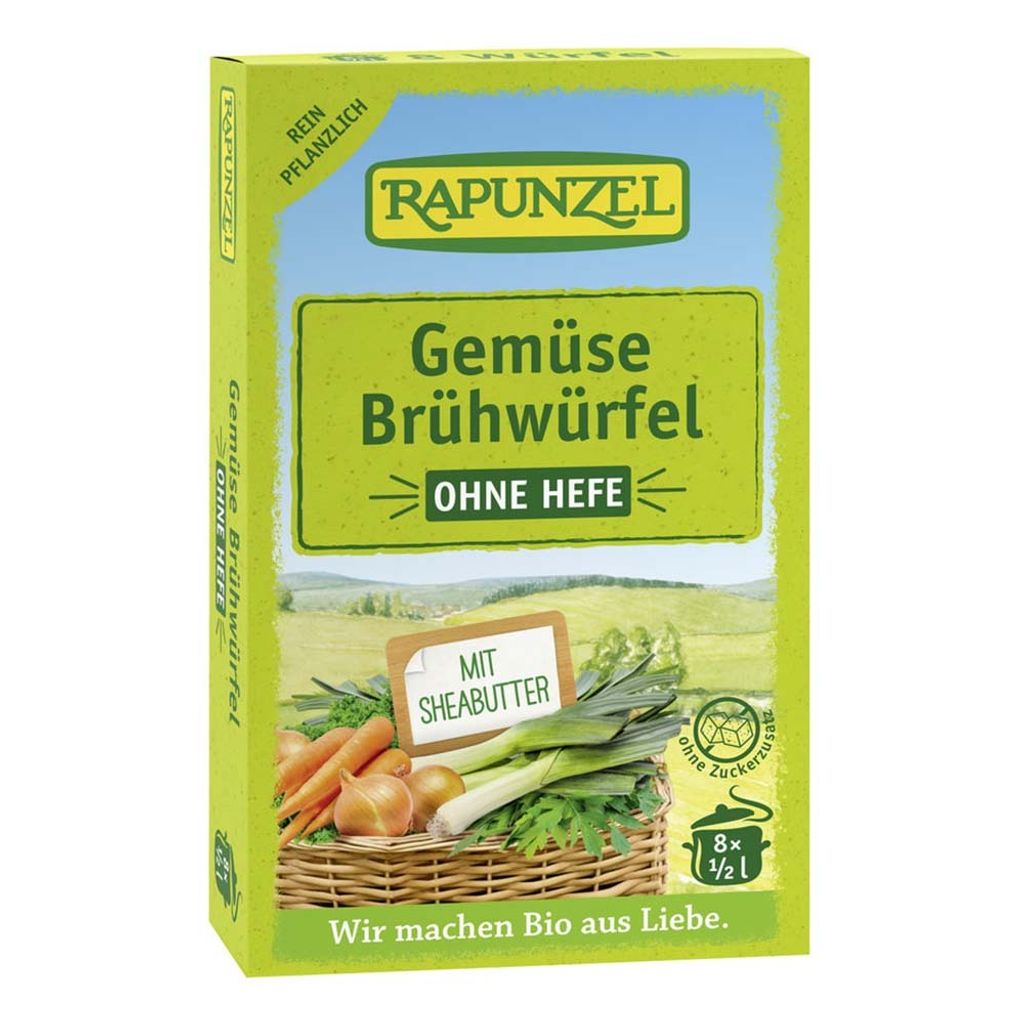 Rapunzel - Gemüsebrühwürfel ohne Hefe - 8 Stück