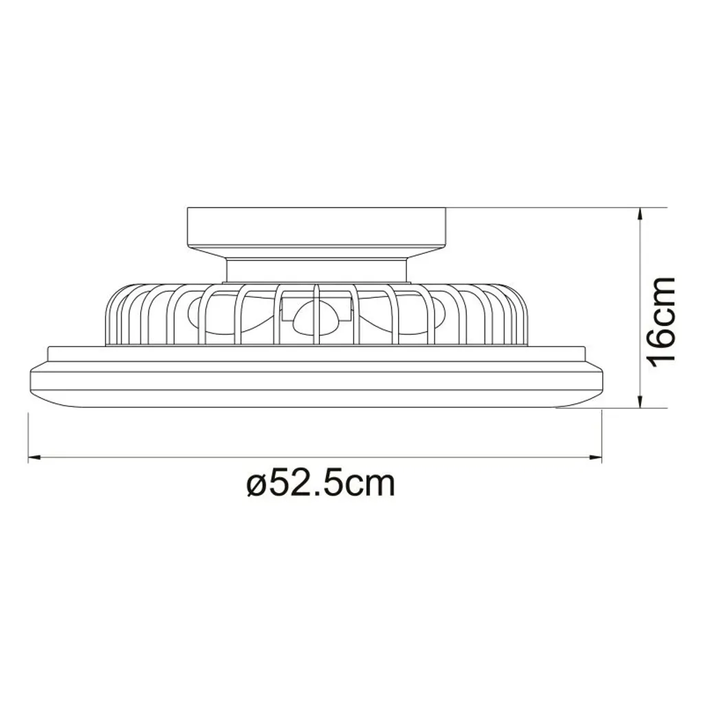 Ventilatore da soffitto Travo Bianco 50 cm con luce LED e telecomando - 13