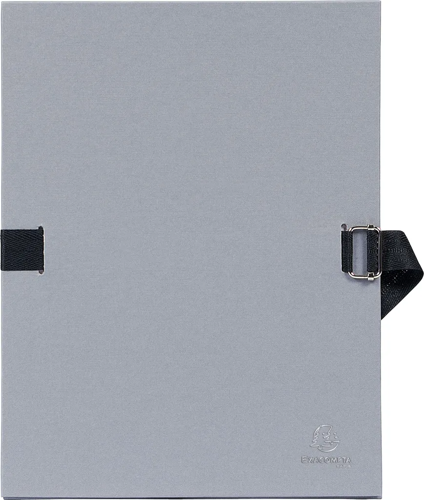 Exacompta 730E Lot de 10 Chemises à Dos Extensible 24x32 cm Gris