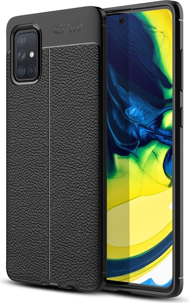NALIA Design Case für Samsung Galaxy A51 Hülle, Leder Optik Stylische Handyhülle