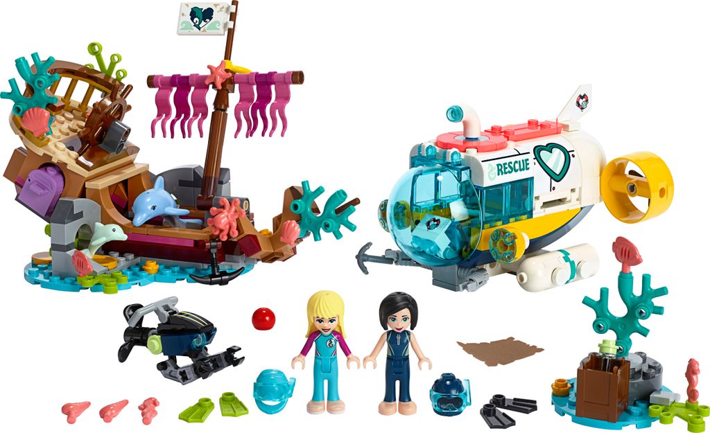 LEGO® Friends 41378 Rettungs-U-Boot für Delfine Bausatz Image du produit 