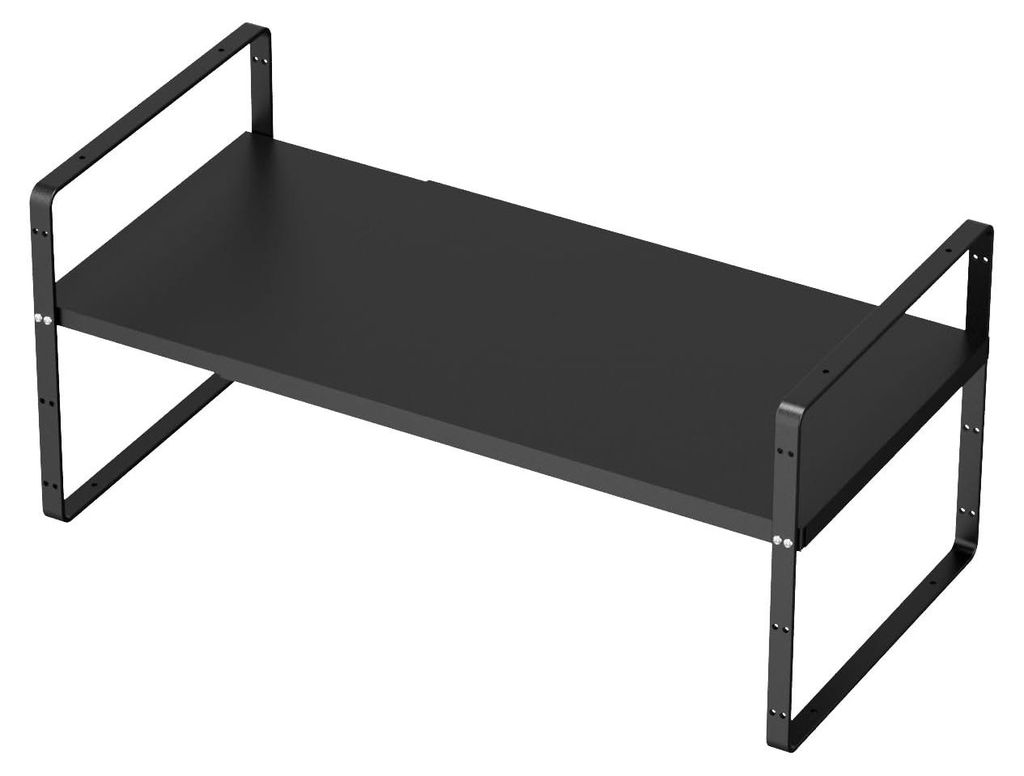 Küchenregal-Organizer, Gewürzregal, Regaleinsatz, stapelbares und erweiterbares Aufbewahrungsregal für Gewürze und Dosen, 20,4 cm breit – sch...