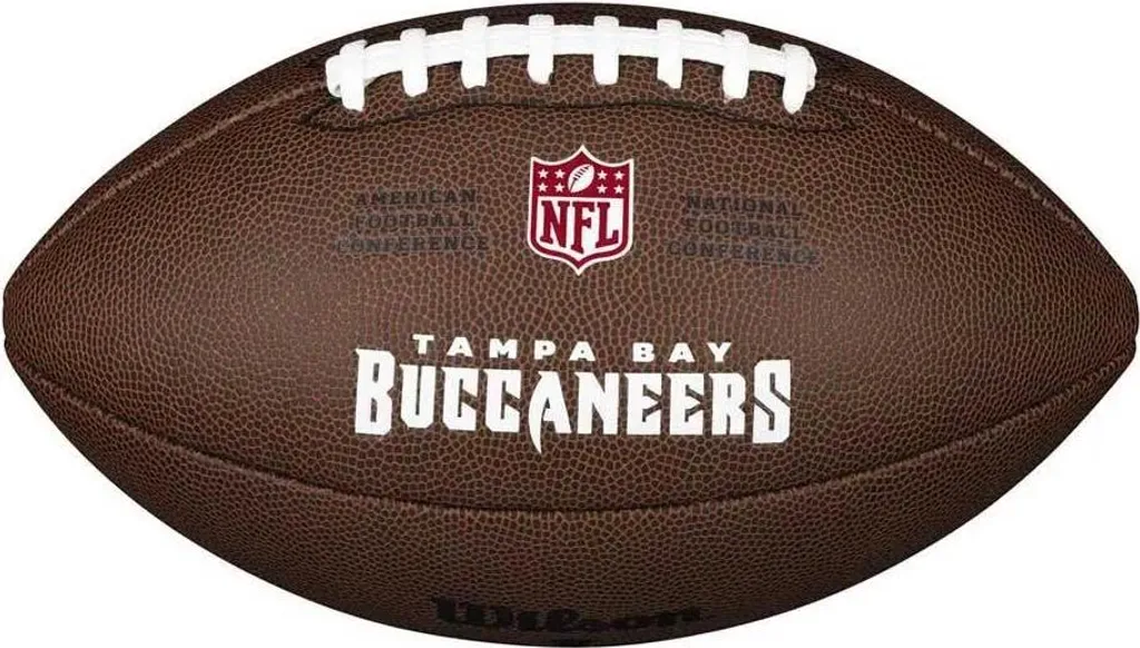 Ballon NFL Wilson Tampa Bay Buccaneers en Cuir Synthétique Marron Durable