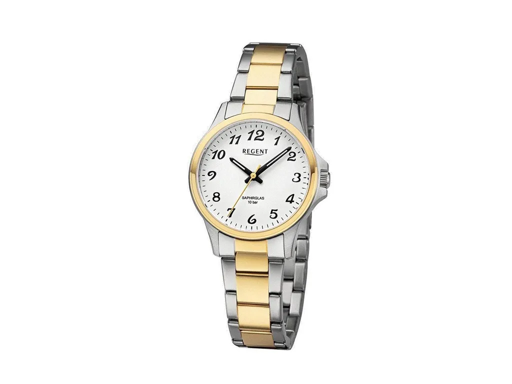Montre Femme Regent F-1460 avec bracelet élégant en acier inoxydable