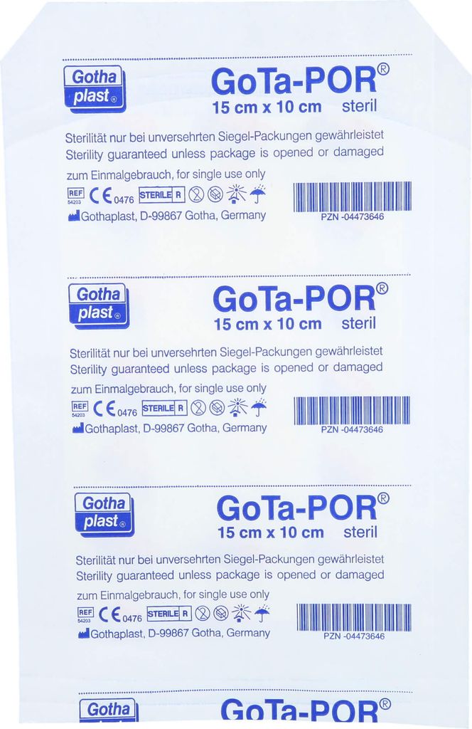 GoTa-POR Wundpflaster steril 150mmx100mm, 1 St. Pflaster