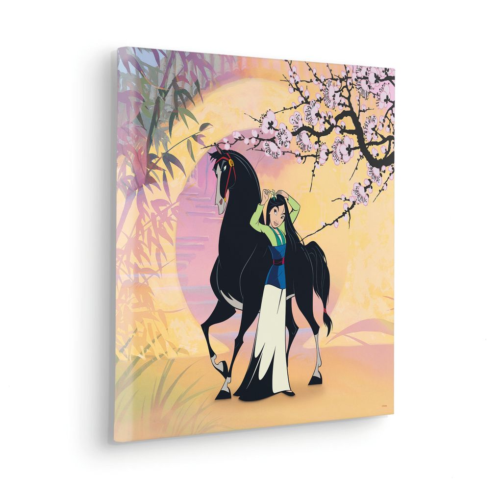 Keilrahmenbild - Mulan with Kahn - Größe 40 x 40 cm