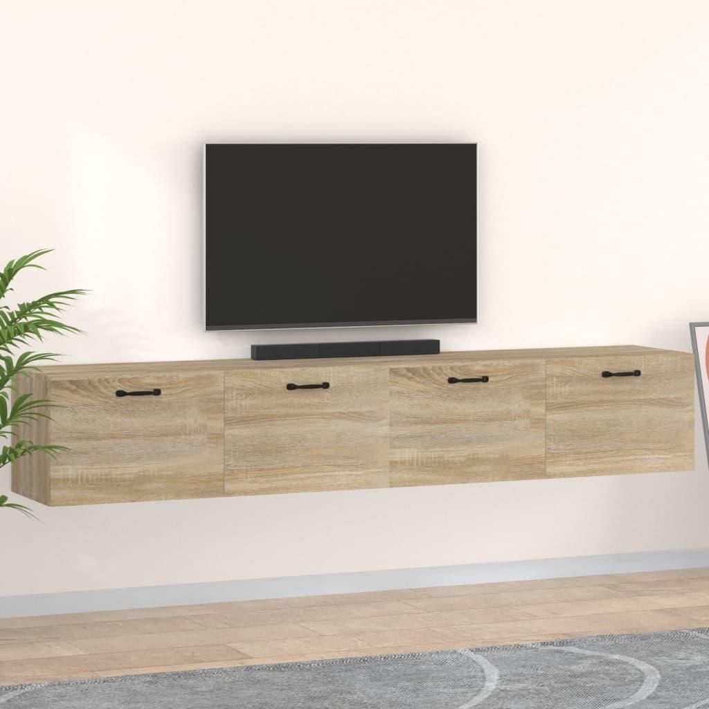vidaXL Wandschränke 2 Stk. Sonoma-Eiche 100x36,5x35 cm Holzwerkstoff