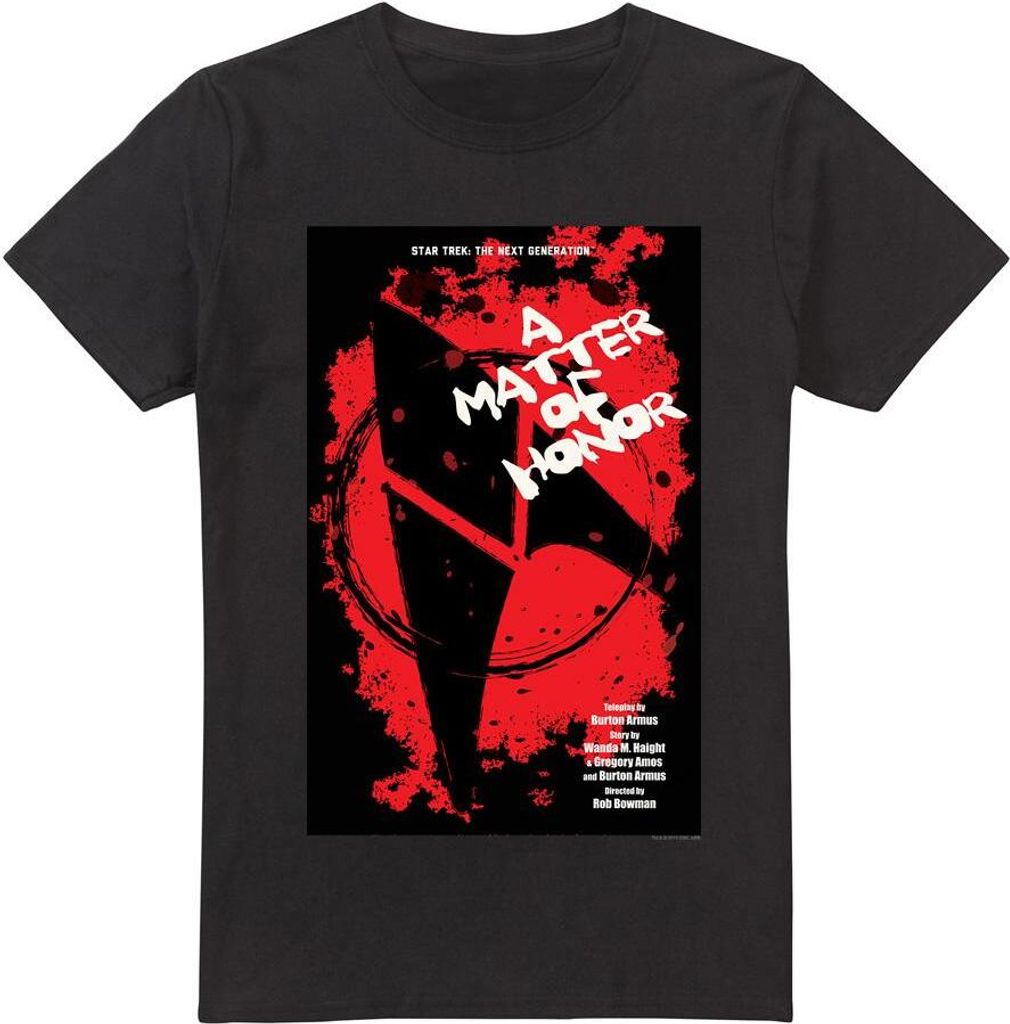 Star Trek - "The Next Generation Season 2 Episode 8" T-Shirt für Herren TV14019 (L) (Schwarz)