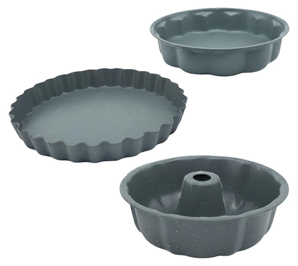 3-teiliges Antihaft-Backform-Set aus Kohlenstoffstahl