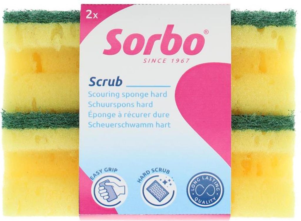 Sorbo Scheuerschwamm mit Griff Set a 2 xl