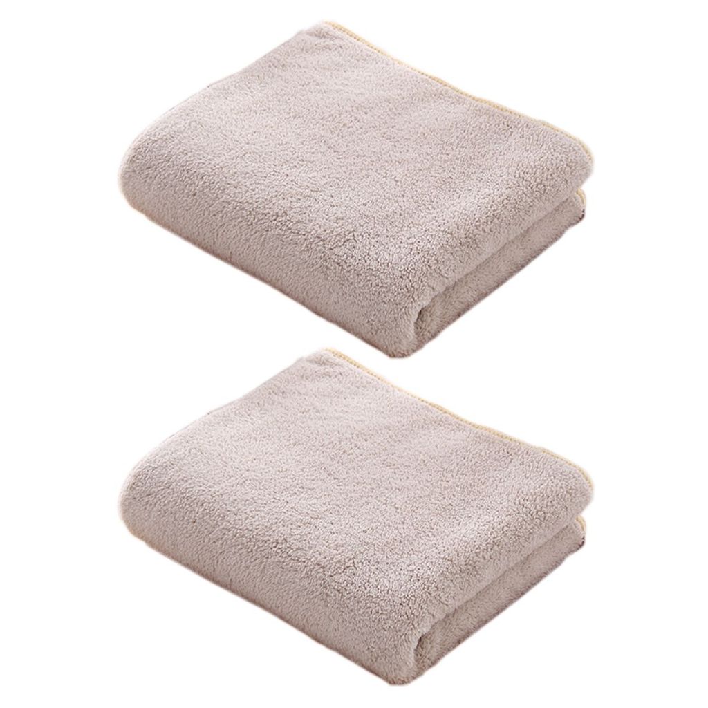 2er-Pack Frotteehandtücher, 35 x 75 cm, Mikrofaser, Handtuch, Badetuch, Gesichtstuch, Gästetuch, Duschtuch, Saunatuch