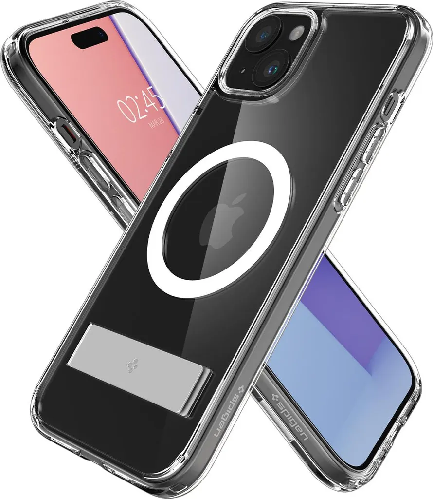 Coque iPhone 15 Plus avec Support Intégré et Technologie MagSafe Spigen