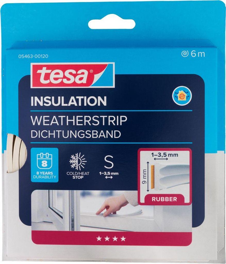 tesa Moll CLASSIC E-Profil joint en caoutchouc, blanc, 9 mm Image du produit 