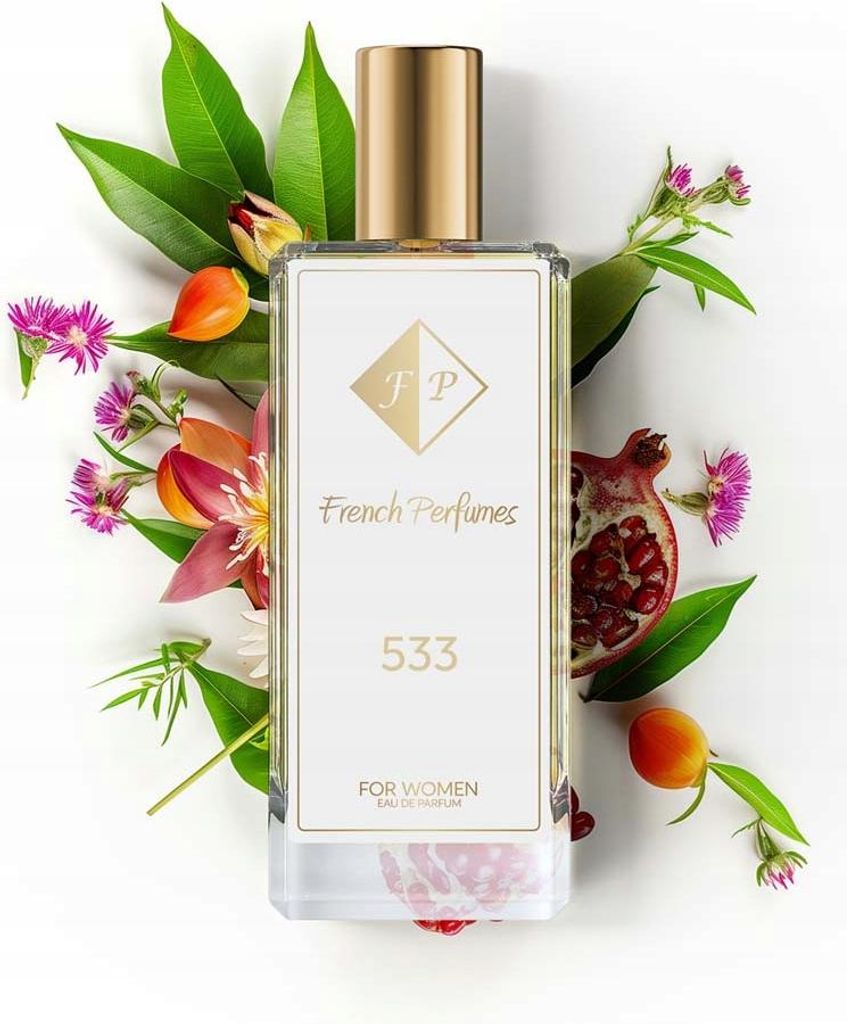 FP French Perfumes | Damenparfüm Nr. 533 – Brightt Crystaal – 33 ml – 20 % Parfümöl | Blumig-Fruchtiger Duft – Elegant, Frisch & Langanh...